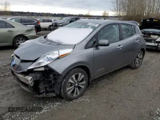 2015 Nissan LEAF SL with VIN 1N4AZ0CP2FC331579, listed as a Copart auction lot 44030985 with 59,732 mi miles and Salvage Title. Bid and sale history available at DreamBid. Image 1.
