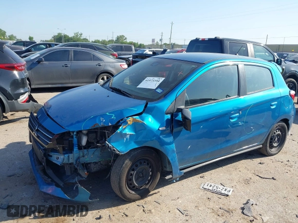 2021 Mitsubishi Mirage ES z VIN ML32AUHJ5MH002086, wystawiony jako IAAI lot #41973394 z przebiegiem 63 010 mil mil oraz . Historia ofert i sprzedaży dostępna na DreamBid. Obrazek 6.