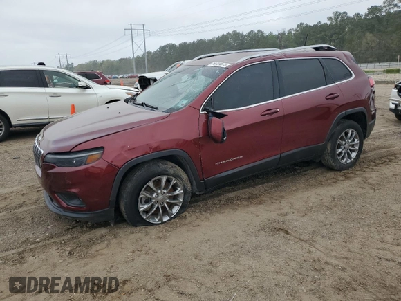 2020 Jeep Cherokee Altitude with VIN 1C4PJLLB0LD543159, listed as a Copart auction lot 50704875 with 33,845 mi miles and Salvage Title. Bid and sale history available at carsss.com. Image 1.