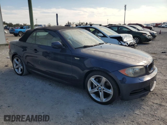 2010 BMW 1 Series 135i with VIN WBAUN9C50AVK41752, listed as a Copart auction lot 88301825 with Not Provided miles and Salvage Title. Bid and sale history available at carsss.com. Image 4.