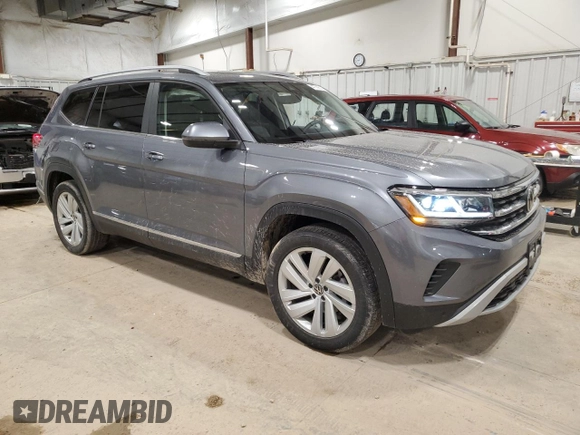 2021 Volkswagen Atlas SEL z VIN 1V2BP2CA1MC594444, wystawiony jako Copart lot #47747515 z przebiegiem 72 702 mil mil oraz Szkoda całkowita • Salvage title. Historia ofert i sprzedaży dostępna na DreamBid. Obrazek 4.