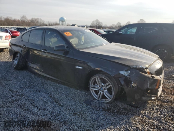 2013 BMW 5 Series 535i xDrive with VIN WBAFU7C54DDU74933, listed as a Copart auction lot 50698855 with 156,112 mi miles and Salvage Title. Bid and sale history available at DreamBid. Image 4.