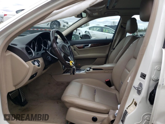 2012 Mercedes-Benz C 300 Sport with VIN WDDGF8BB4CA707133, listed as a Copart auction lot 53494475 with 185,246 mi miles and Salvage Title. Bid and sale history available at DreamBid. Image 7.