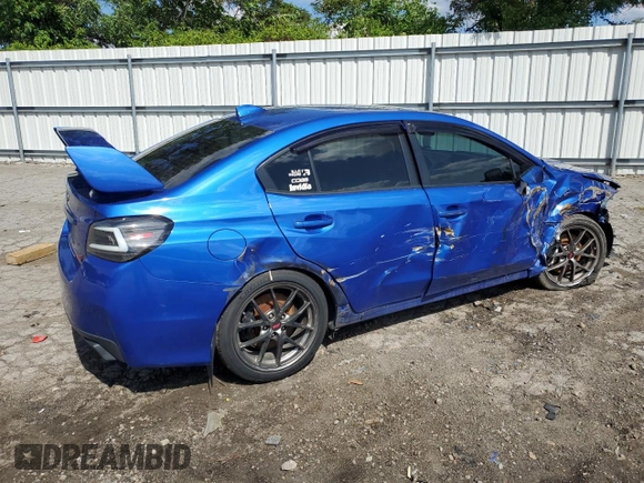 2015 Subaru WRX STI Limited with VIN JF1VA2U62F9802377, listed as a Copart auction lot 57689134 with 92,690 mi miles and Salvage title. Bid and sale history available at DreamBid. Image 3.