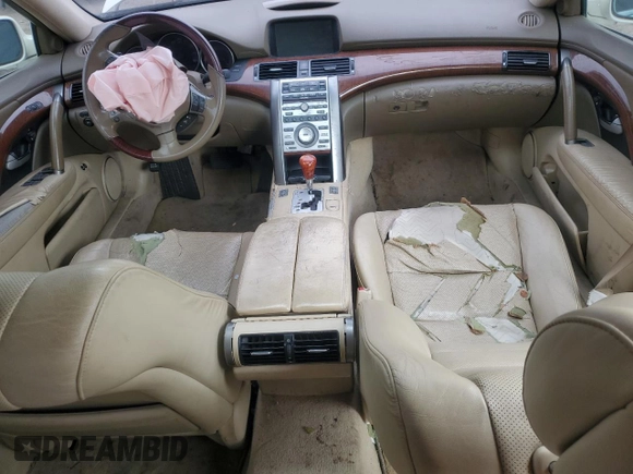 2005 Acura RL with VIN JH4KB16585C014180, listed as a Copart auction lot 53660715 with 0 mi miles and Salvage Title. Bid and sale history available at carsss.com. Image 8.