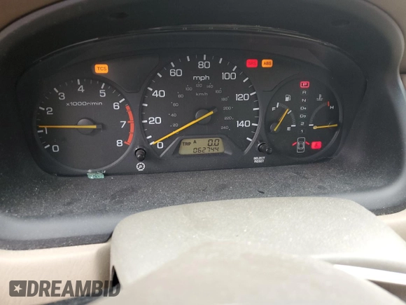 2002 Honda Accord EX z VIN 1HGCG16502A054396, wystawiony jako Copart lot #57170895 z przebiegiem 62 744 mil mil oraz Szkoda całkowita • Salvage title. Historia ofert i sprzedaży dostępna na DreamBid. Obrazek 9.