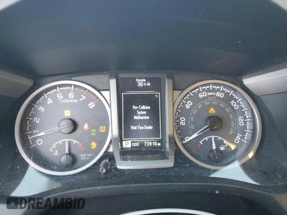 2018 Toyota Tacoma SR with VIN 3TMCZ5AN1JM150143, listed as a Copart auction lot 45122605 with 73,910 mi miles and Salvage Title. Bid and sale history available at carsss.com. Image 9.