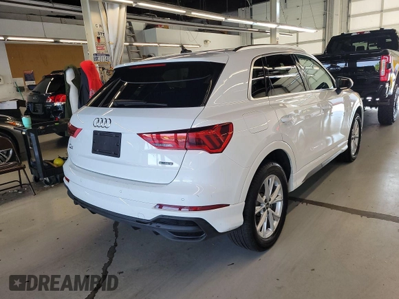 2023 Audi Q3 S line Premium with VIN WA1DECF32P1100878, listed as a IAAI auction lot 42851041 with 46,463 mi miles and . Bid and sale history available at DreamBid. Image 4.