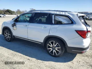 2021 Honda Pilot Touring 8-Passenger with VIN 5FNYF5H91MB015535, listed as a Copart auction lot 46845565 with 36,233 mi miles and Salvage Title. Bid and sale history available at DreamBid. Image 2.