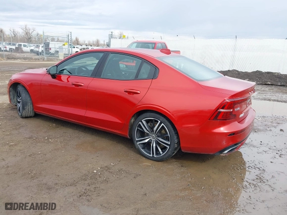 2020 Volvo S60 R-Design with VIN 7JRA22TM8LG039831, listed as a IAAI auction lot 41665063 with 28,632 mi miles. Bid and sale history available at carsss.com. Image 3.