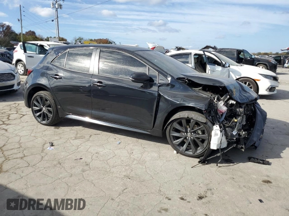 2023 Toyota Corolla XSE with VIN JTNC4MBE2P3201405, listed as a Copart auction lot 73908083 with 23,645 mi miles and Salvage Title. Bid and sale history available at DreamBid. Image 4.