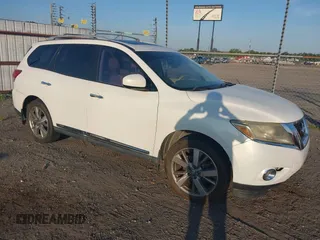 2013 Nissan Pathfinder S with VIN 5N1AR2MN1DC634560, listed as a IAAI auction lot 42824639 with 187,095 mi miles and . Bid and sale history available at DreamBid. Image 1.