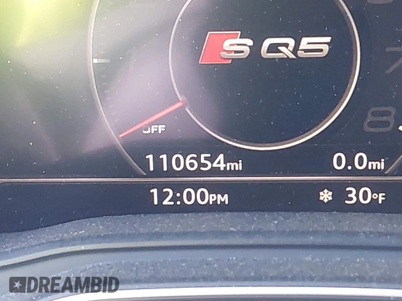 2018 Audi SQ5 Prestige with VIN WA1C4AFY1J2096760, listed as a IAAI auction lot 41467536 with 110,654 mi miles. Bid and sale history available at carsss.com. Image 15.