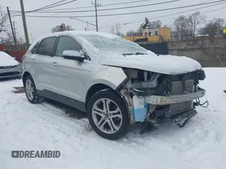 2018 Ford Edge Titanium with VIN 2FMPK4K89JBC14502, listed as a IAAI auction lot 41321136 with 143,052 mi miles. Bid and sale history available at carsss.com. Image 1.