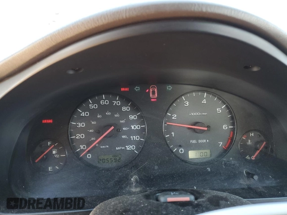2000 Subaru Legacy Outback Limited with VIN 4S3BH6867Y6645556, listed as a Copart auction lot 89100895 with 205,592 mi miles and Salvage title. Bid and sale history available at DreamBid. Image 9.