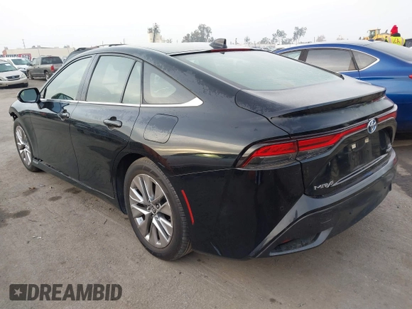2022 Toyota Mirai XLE with VIN JTDAAAAA8NA005110, listed as a IAAI auction lot 41174928 with 30,151 mi miles and . Bid and sale history available at DreamBid. Image 3.