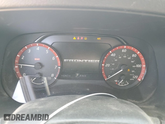 2024 Nissan Frontier SV with VIN 1N6ED1EJ4RN650125, listed as a Copart auction lot 65369825 with 14,282 mi miles and Salvage title. Bid and sale history available at DreamBid. Image 9.