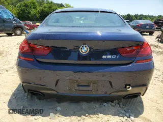 2019 BMW 6 Series 650i with VIN WBA6D4C54KGA01093, listed as a Copart auction lot 61496984 with 23,951 mi miles and Salvage Title. Bid and sale history available at carsss.com. Image 6.