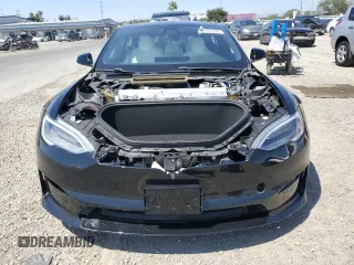 2022 Tesla Model S Plaid with VIN 5YJSA1E69NF460808, listed as a Copart auction lot 55181095 with 12,836 mi miles and Salvage Title. Bid and sale history available at DreamBid. Image 5.