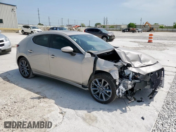 2024 Mazda 3 S Preferred with VIN JM1BPALM5R1721303, listed as a Copart auction lot 52949115 with 4,557 mi miles and Salvage title. Bid and sale history available at DreamBid. Image 4.