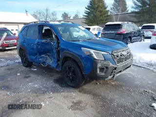 2023 Subaru Forester Wilderness with VIN JF2SKAMC8PH538116, listed as a IAAI auction lot 41500948 with 26,635 mi miles. Bid and sale history available at carsss.com. Image 1.