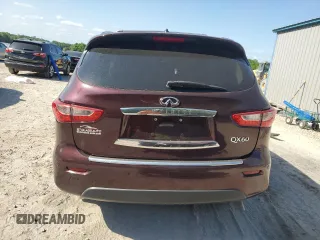 2014 Infiniti QX60 with VIN 5N1AL0MN7EC517864, listed as a Copart auction lot 52985535 with Not provided miles and Salvage title. Bid and sale history available at DreamBid. Image 6.