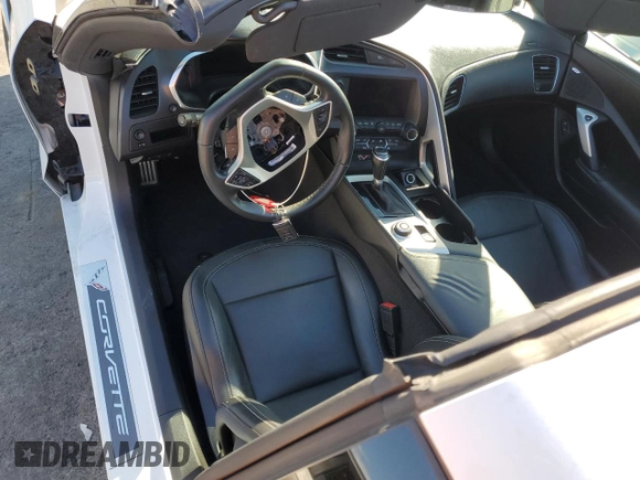 2016 Chevrolet Corvette 1LT with VIN 1G1YB2D7XG5121916, listed as a Copart auction lot 46175055 with 57,624 mi miles and Salvage Title. Bid and sale history available at carsss.com. Image 8.
