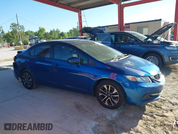 2014 Honda Civic Sedan EX with VIN 19XFB2F88EE207456, listed as a IAAI auction lot 41755472 with 120,337 mi miles. Bid and sale history available at carsss.com. Image 13.
