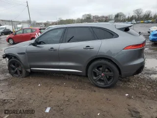 2018 Jaguar F-PACE S with VIN SADCM2FV9JA203808, listed as a Copart auction lot 52248255 with 86,382 mi miles and Salvage Title. Bid and sale history available at carsss.com. Image 2.