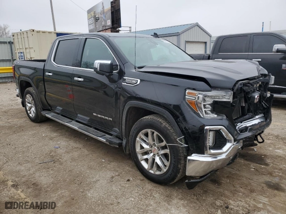 2019 GMC Sierra 1500 SLT with VIN 1GTU9DED9KZ137916, listed as a Copart auction lot 43611525 with 116,417 mi miles and Salvage Title. Bid and sale history available at carsss.com. Image 4.