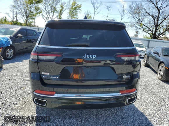 2021 Jeep Grand Cherokee Overland with VIN 1C4RJKDGXM8166511, listed as a Copart auction lot 49249295 with 60,115 mi miles and Salvage title. Bid and sale history available at DreamBid. Image 6.