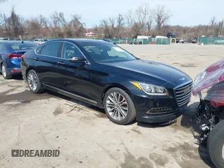 2015 Hyundai Genesis 3.8L z VIN KMHGN4JE6FU038072, wystawiony jako IAAI lot #41739135 z przebiegiem 104 414 mil mil oraz . Historia ofert i sprzedaży dostępna na DreamBid. Obrazek 1.