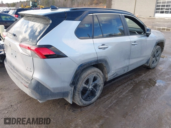 2021 Toyota RAV4 Hybrid XSE with VIN 4T3E6RFV8MU059858, listed as a IAAI auction lot 41423611 with 14,281 mi miles and . Bid and sale history available at DreamBid. Image 4.