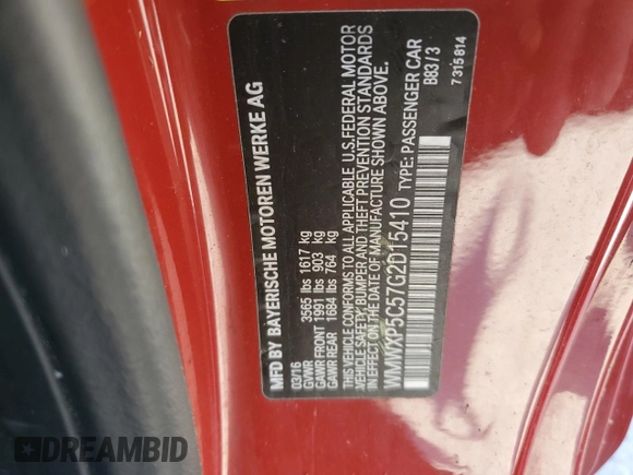 2016 MINI Hardtop z VIN WMWXP5C57G2D15410, wystawiony jako Copart lot #62340695 z przebiegiem 84 409 mil mil oraz Czysty tytuł • Clean title. Historia ofert i sprzedaży dostępna na DreamBid. Obrazek 12.