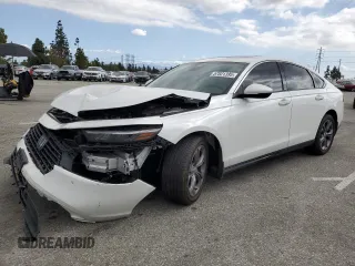 2024 Honda Accord EX-L with VIN 1HGCY2F69RA005641, listed as a Copart auction lot 57021395 with 24,443 mi miles and Salvage title. Bid and sale history available at DreamBid. Image 1.