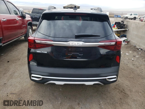2023 Kia Seltos Nightfall with VIN KNDEUCA22P7417438, listed as a Copart auction lot 41137734 with 13,865 mi miles and Salvage Title. Bid and sale history available at DreamBid. Image 6.