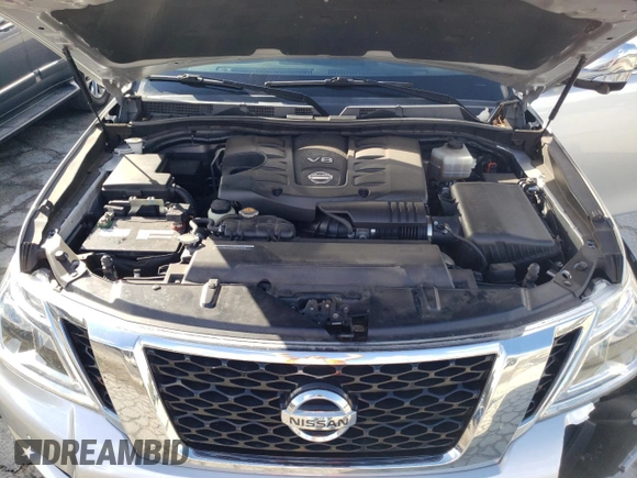 2020 Nissan Armada SL with VIN JN8AY2ND6L9106431, listed as a Copart auction lot 85059094 with 122,697 mi miles and Salvage Title. Bid and sale history available at carsss.com. Image 12.