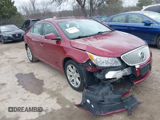 2010 Buick LaCrosse CXL with VIN 1G4GC5EG9AF311154, listed as a IAAI auction lot 41945455 with 165,489 mi miles. Bid and sale history available at carsss.com. Image 1.