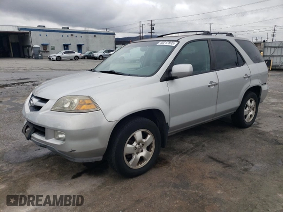 2004 Acura MDX with VIN 2HNYD18284H505007, listed as a Copart auction lot 45217895 with 14,254 mi miles and Salvage Title. Bid and sale history available at carsss.com. Image 1.