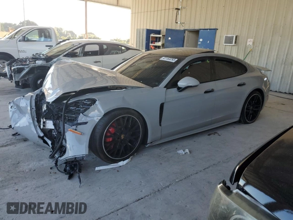 2019 Porsche Panamera GTS with VIN WP0AG2A77KL139387, listed as a Copart auction lot 41153293 with 0 mi miles and Salvage Title. Bid and sale history available at carsss.com. Image 1.