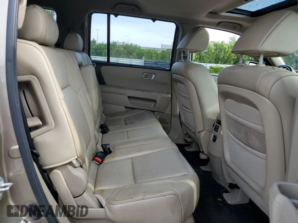 2010 Honda Pilot Touring with VIN 5FNYF3H81AB016255, listed as a Copart auction lot 71052644 with 96,847 mi miles and Salvage Title. Bid and sale history available at DreamBid. Image 12.