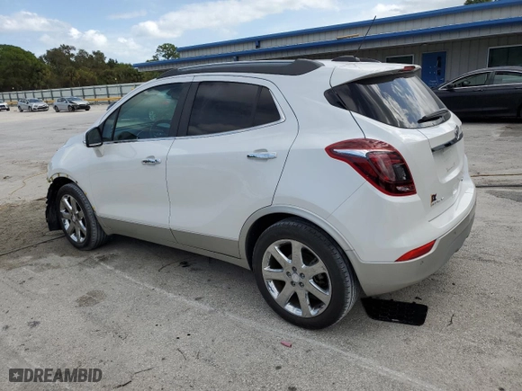 2017 Buick Encore Premium with VIN KL4CJDSB1HB022857, listed as a Copart auction lot 76746504 with 34,180 mi miles and Salvage Title. Bid and sale history available at carsss.com. Image 2.