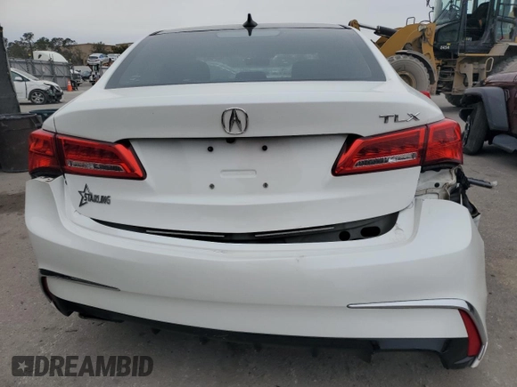 2018 Acura TLX w/Technology Pkg with VIN 19UUB2F5XJA003057, listed as a Copart auction lot 83120534 with 46,139 mi miles and Salvage Title. Bid and sale history available at carsss.com. Image 6.