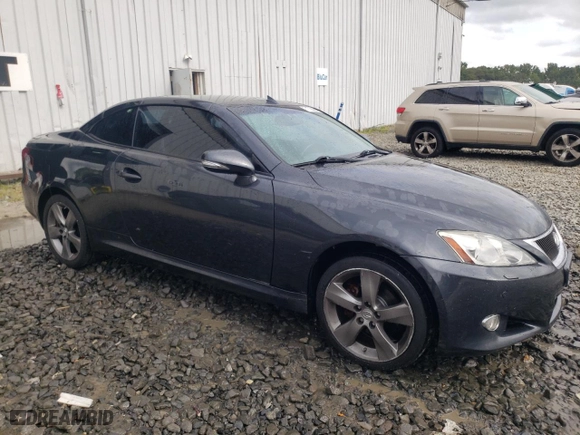 2010 Lexus IS 250C with VIN JTHFF2C29A2509185, listed as a Copart auction lot 71726584 with 89,735 mi miles and Salvage Title. Bid and sale history available at carsss.com. Image 4.