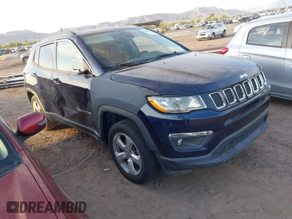 2017 Jeep Compass Latitude z VIN 3C4NJCBB2HT682199, wystawiony jako IAAI lot #42180451 z przebiegiem 111 557 mil mil oraz . Historia ofert i sprzedaży dostępna na DreamBid. Obrazek 1.
