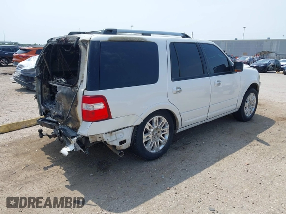 2011 Ford Expedition Limited with VIN 1FMJU2A52BEF57735, listed as a IAAI auction lot 42264865 with 159,300 mi miles and . Bid and sale history available at DreamBid. Image 4.