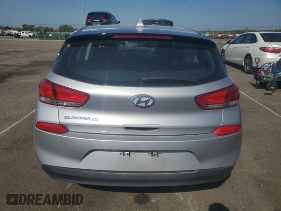 2020 Hyundai Elantra GT with VIN KMHH35LE8LU146038, listed as a Copart auction lot 70261154 with 27,662 mi miles and Salvage Title. Bid and sale history available at carsss.com. Image 6.