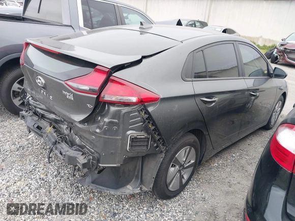 2022 Hyundai Ioniq Blue with VIN KMHC65LC0NU281307, listed as a IAAI auction lot 41862146 with 61,061 mi miles and . Bid and sale history available at DreamBid. Image 4.