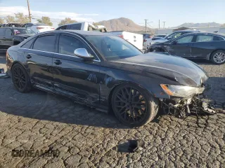 2013 Audi S6 Prestige with VIN WAUJ2AFC7DN143877, listed as a Copart auction lot 80368324 with 0 mi miles and Salvage Title. Bid and sale history available at carsss.com. Image 4.