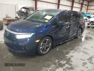 2024 Honda Odyssey Elite with VIN 5FNRL6H92RB005123, listed as a IAAI auction lot 41572778 with 9,312 mi miles. Bid and sale history available at carsss.com. Image 17.